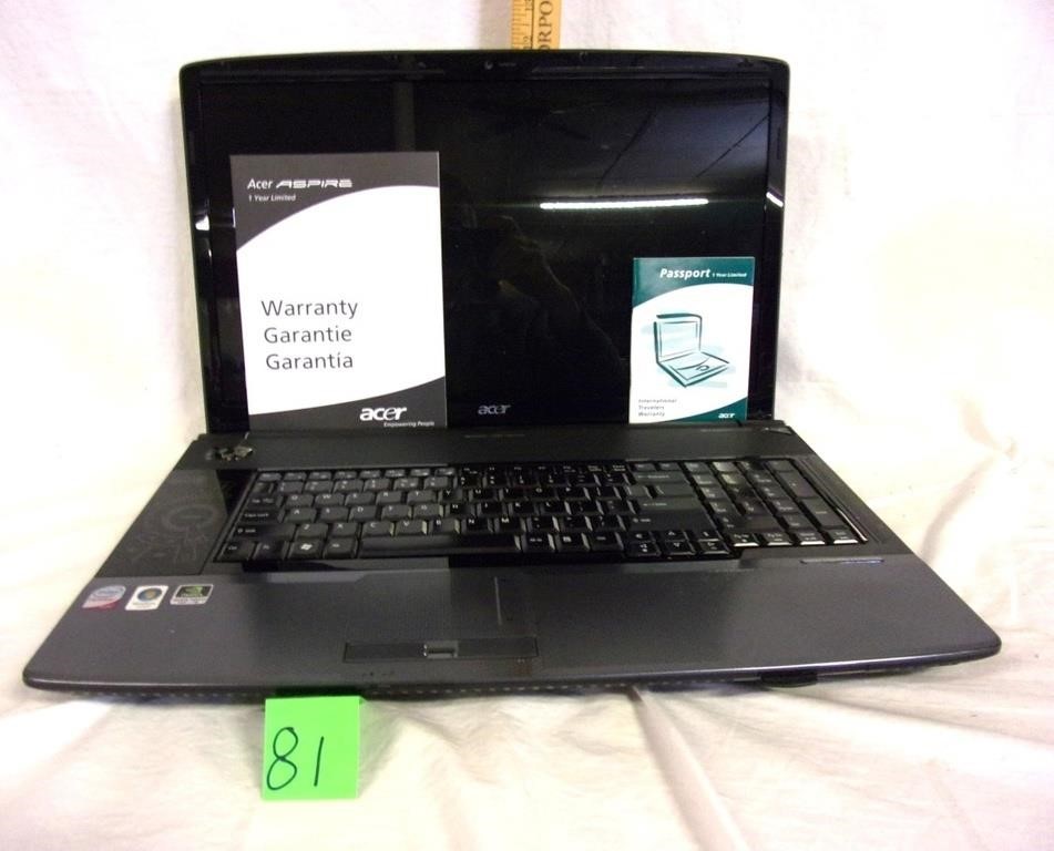 acer aspire laptop (see description)