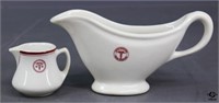 U.S. Army Medical Creamer, Gravy Boat / 2 pc