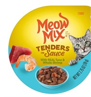(12) 2.75 Oz Meow Mix Cat Food Tenders in Sauce
