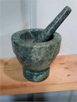 Marble  Motar and pestle