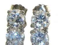 14kt Gold Brilliant 3/4 ct Diamond Stud Earrings