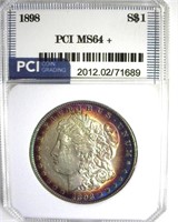 1898 Morgan PCI MS64+ Vibrant Rim Color