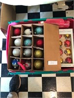 Box of Vintage Christmas Balls