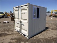 Unused 8' Shipping Container