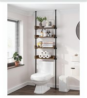 NEW 4 Tier Over The Toilet Storage, 92" - 116",