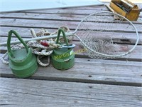 (2) Anchors, Fishing Net RWH