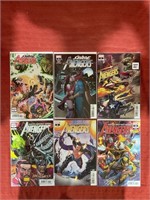 6 bagged and backed comics