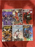 6 bagged and backed comics