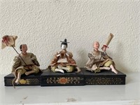 (3x) Vintage Japanese Hina Doll Set