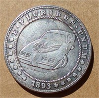 Car Hobo Style Challenge Coin