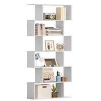 Function Home 6-Tier Geometric Bookcase, Freestan