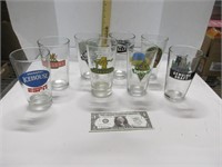 Assorted beer glasses