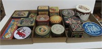 3 Trays of Advertising Tins