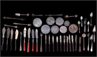 Antique Artist's Knives & Silver Plate