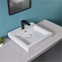 Davivy 18.7''X 17.2'' Rectangle Vessel Sink with