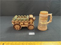 Ceramic Wagon Planter, Tennessee Mug