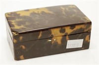Victorian tortoiseshell trinket box