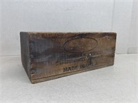 Wooden advertising box