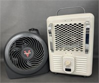 (2) Electric Space Heaters