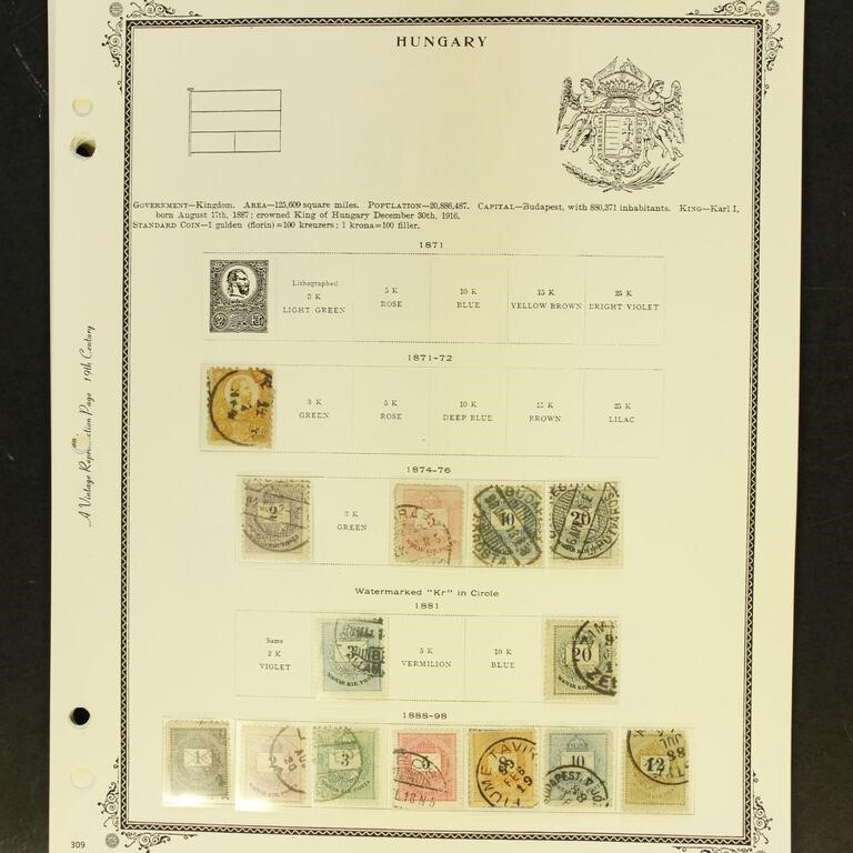 Hungary Stamps 1871-1940 Mint Hinged/NH and used,