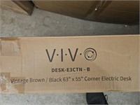 vintage brown electric desk