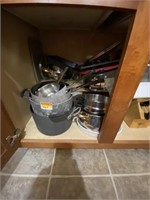 Pots, pans, knives, pressure cooker