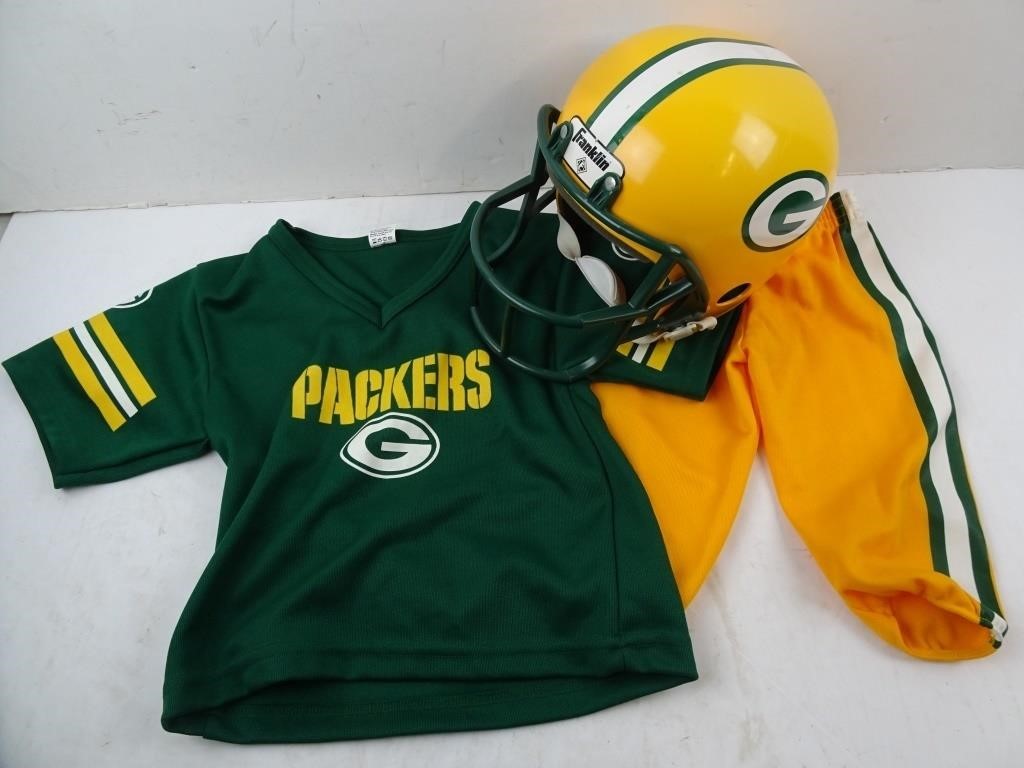 Green Bay Packers Childrens Uniform Costume Size