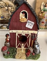 Barn style birdhouse 7.5"T. Collections Etc.,