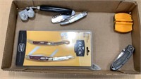 Assort. Of jack knives, pliers and knife set