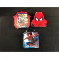Three Spiderman Items Lunchboxes/monopoly