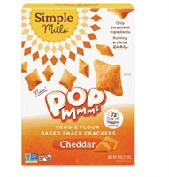 SimpleMills Cheddar Pop Snack Crackers
