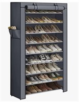 10 TEIR SHOE RACK WITH DUST COVER / MODEL