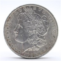 1886-P Morgan Silver Dollar - AU