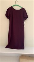 "Calvin Klein" Burgundy Dress - New with Tags