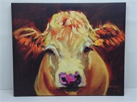 Colorful Print of a Happy Cow