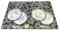 Partial set of Roosevelt dimes 1970-2015, 9 pcs.