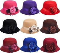 9 Pcs 1920s Hats for Women