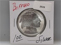 1oz .999 Silver Buffalo Round