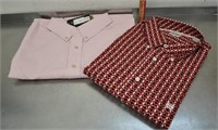 2 shirts, new, see pics for size