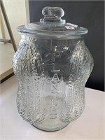 Glass Planters Peanut Jar.