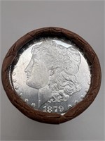 $20 Silver Dollar Roll w/ 1879 Morgan Silver Dolla
