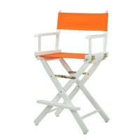 Casual Home 24" Director Chair White Frame,