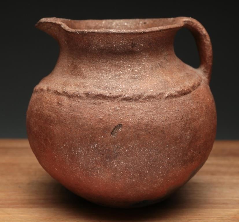 Taos Picurus Pueblo Micaceous Clay Pitcher