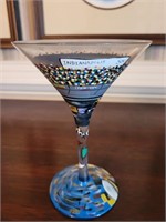 Indianapolis 500 Painted Martini Glass
