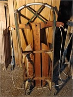 primitive streamliner wooden sled