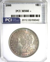 1886 Morgan MS66+ LISTS $950