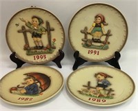 4 Hummel Annual Plates In Original Boxes