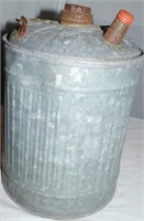 Galvanized 5 Gallon Metal Can with Lid & Spout