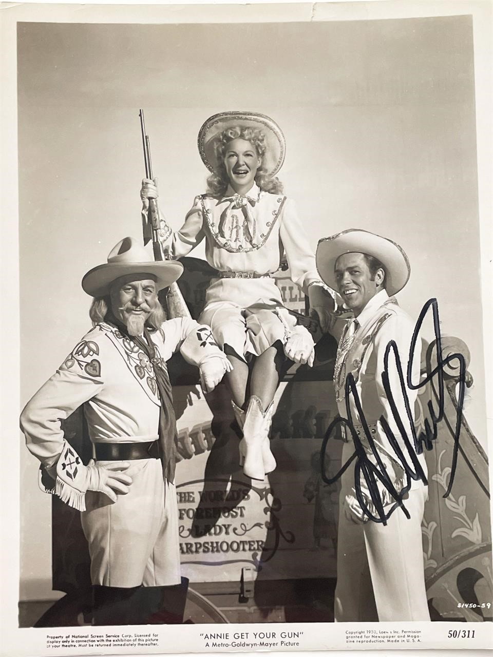 Annie Get Your Gun Howard Keel signed movie photo