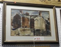 Original framed Watercolor of New Castle County